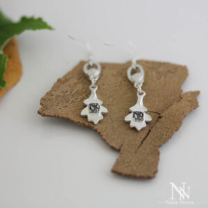 Oak Leaf Earrings Back